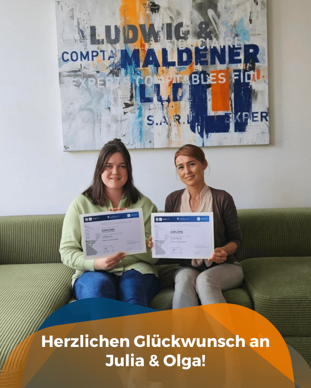 Gratulation Julia & Olga