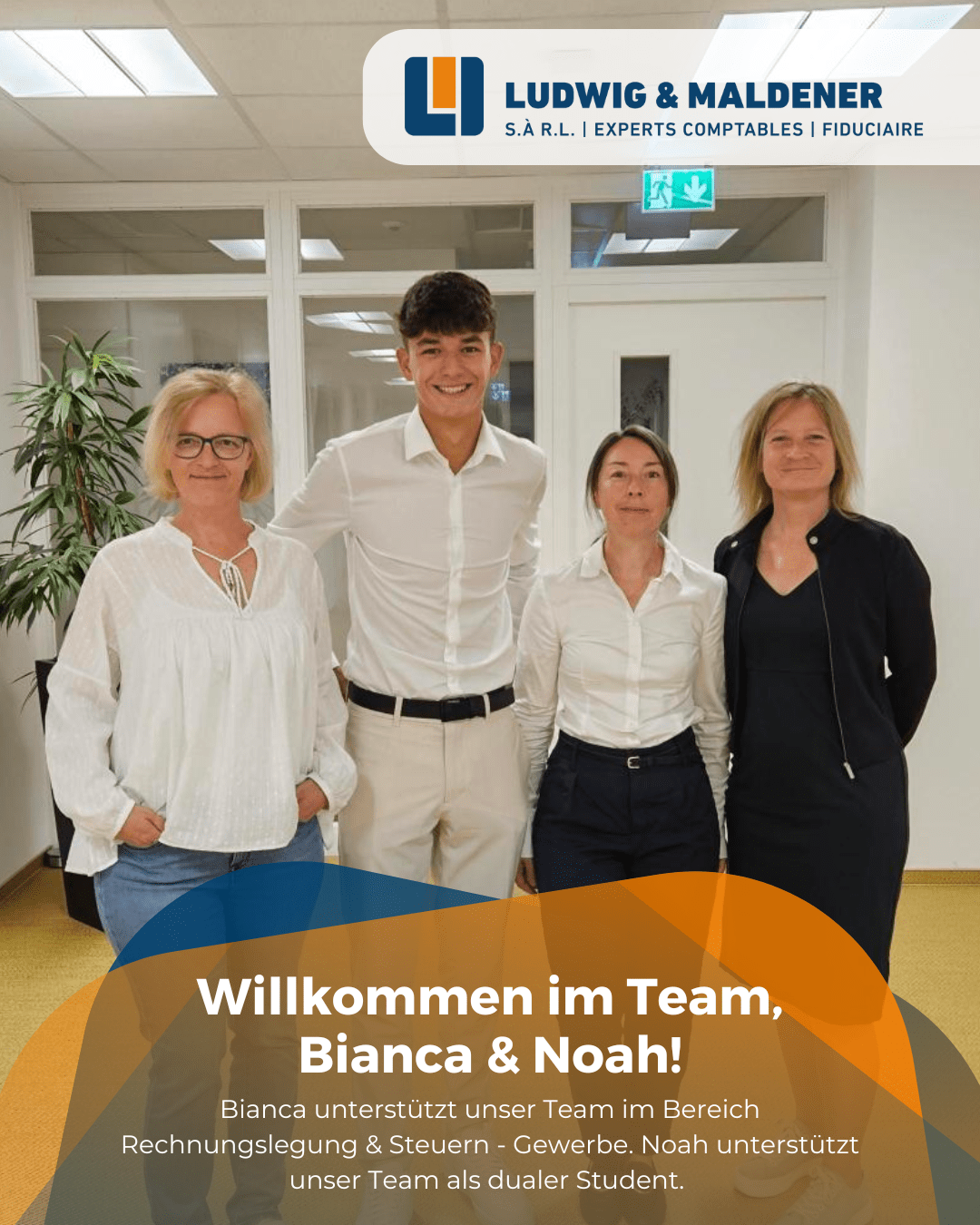Willkommen im Team, Noah & Bianca