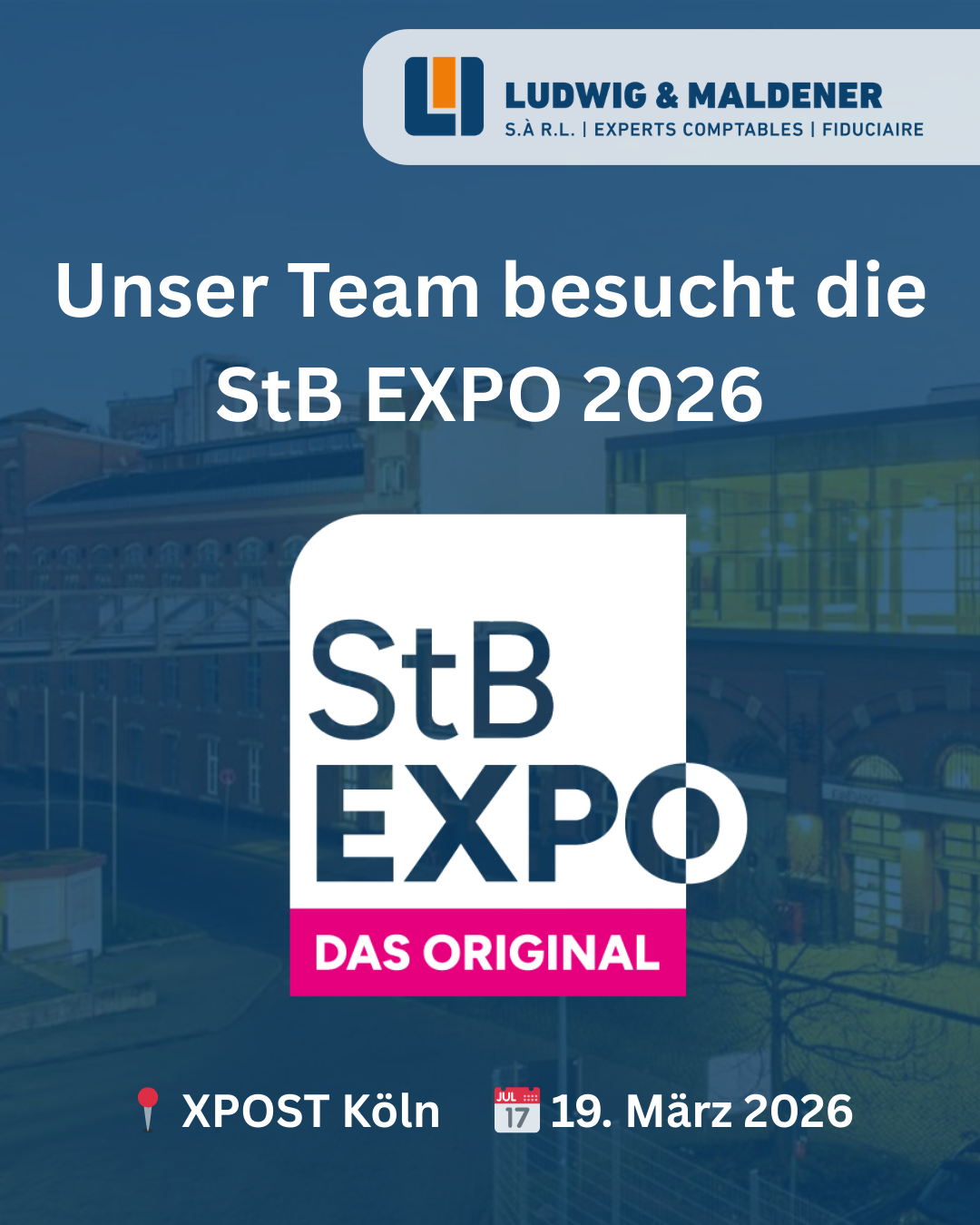 Unser Team auf der StB EXPO 2026 in Köln