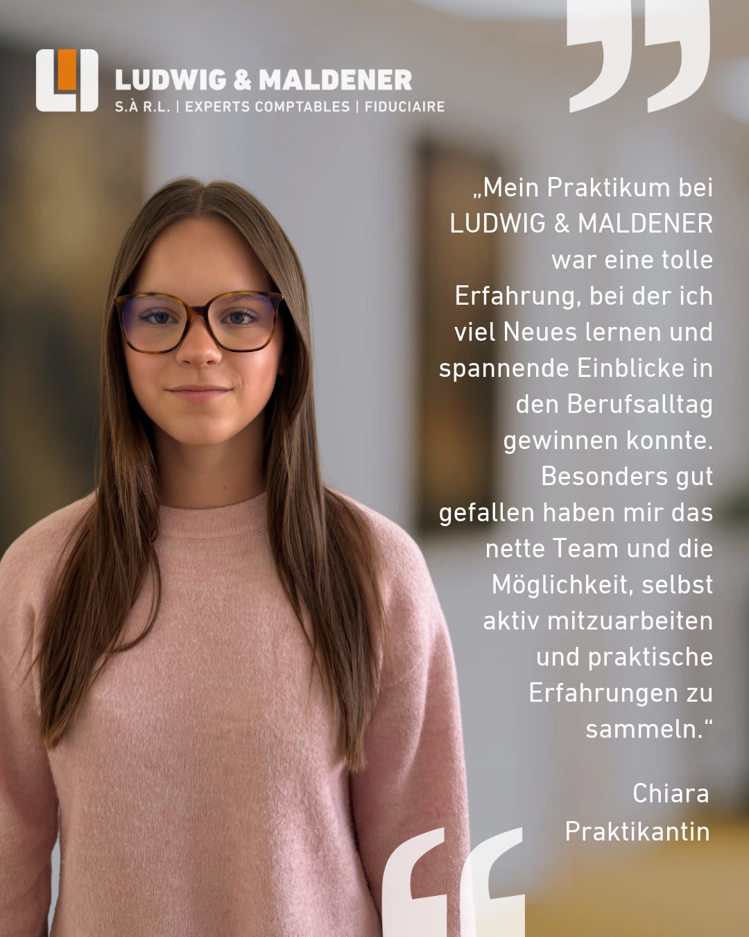 Praktikum bei LUDWIG & MALDENER